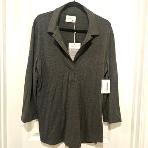 NWT Southcott Rayon Bamboo Collar Pull-over Grey Size XL